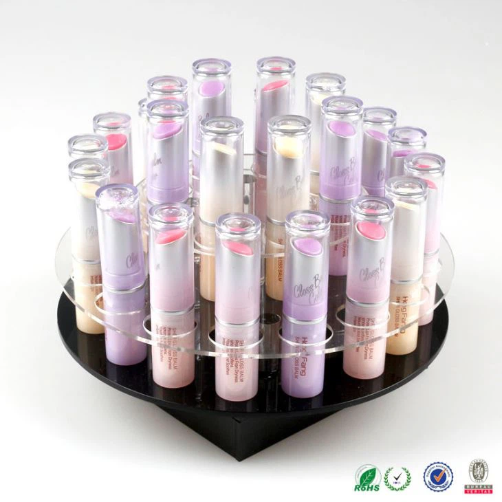 Hot Sell Acrylic Lipstick Stand Lipstick Display Rack With Compartment