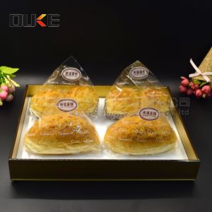 Оптовий Customized акрилового піднос з ручками вечерею лотками