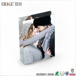 Brand New Design Clear Solid акрилові Фото Блок для тиснення