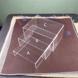 Висока якість Tabletop чорний акрилові куб стояки фуршету стенди