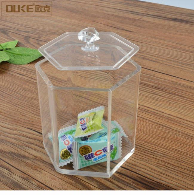Custom 8 Sides Small Acrylic Candy Box