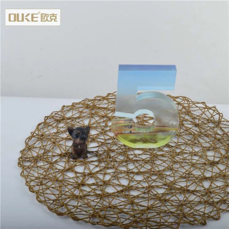 Printng Engraved Digital Acrylic Display Blocks