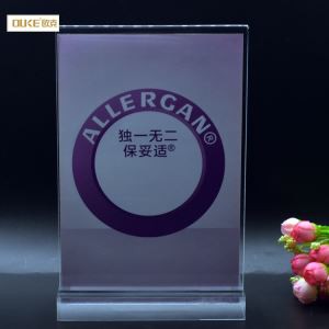 Виробництво вертикальної форми Т Acrylic Sign Holders