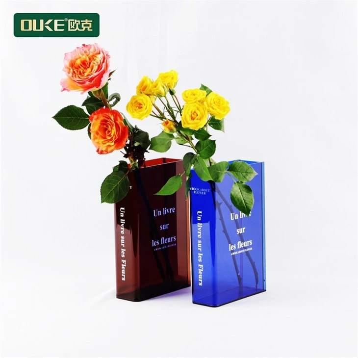 Colored Acrylic Vases