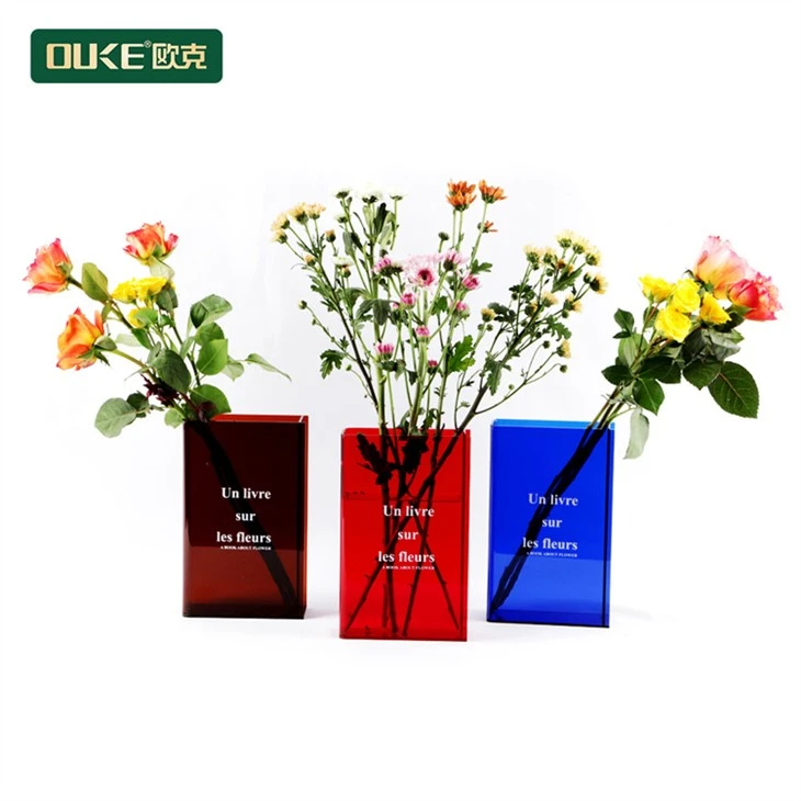 Colored Acrylic Vases